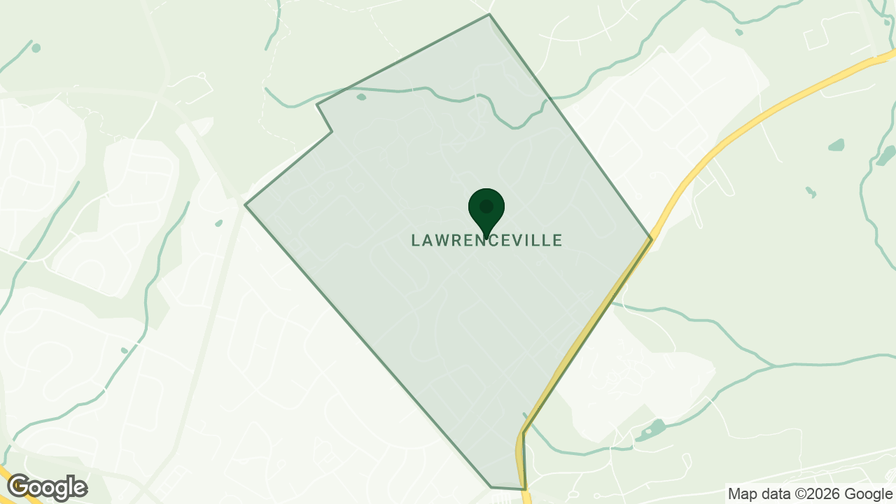 Map of Lawrenceville, New Jersey