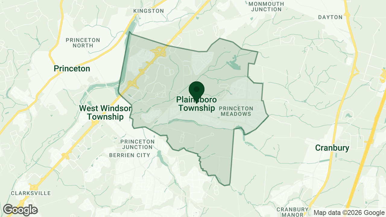 Map of Plainsboro, New Jersey