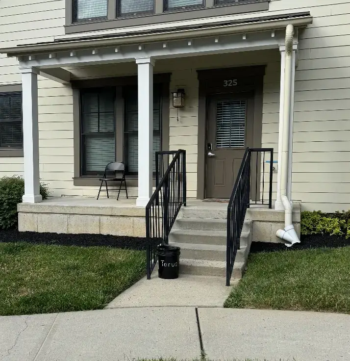 Torus food-scrap bucket ready for curbside pickup at a New Jersey home